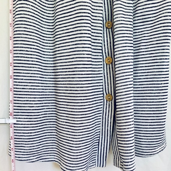 Hailey&Co Striped Black White Button Dress - Picture 7 of 10